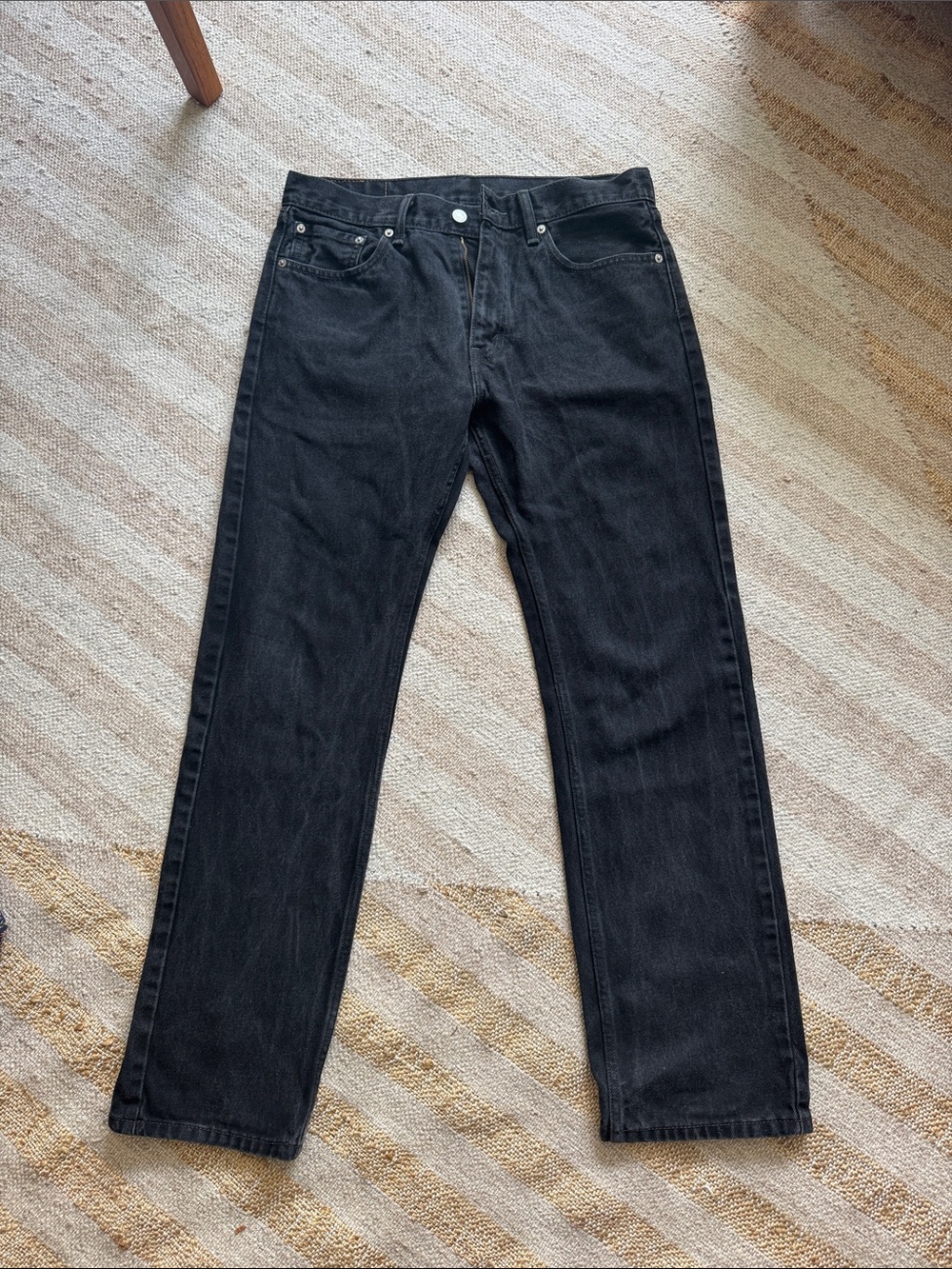 Levi’s 505 Men's Black Straight-Leg Jeans